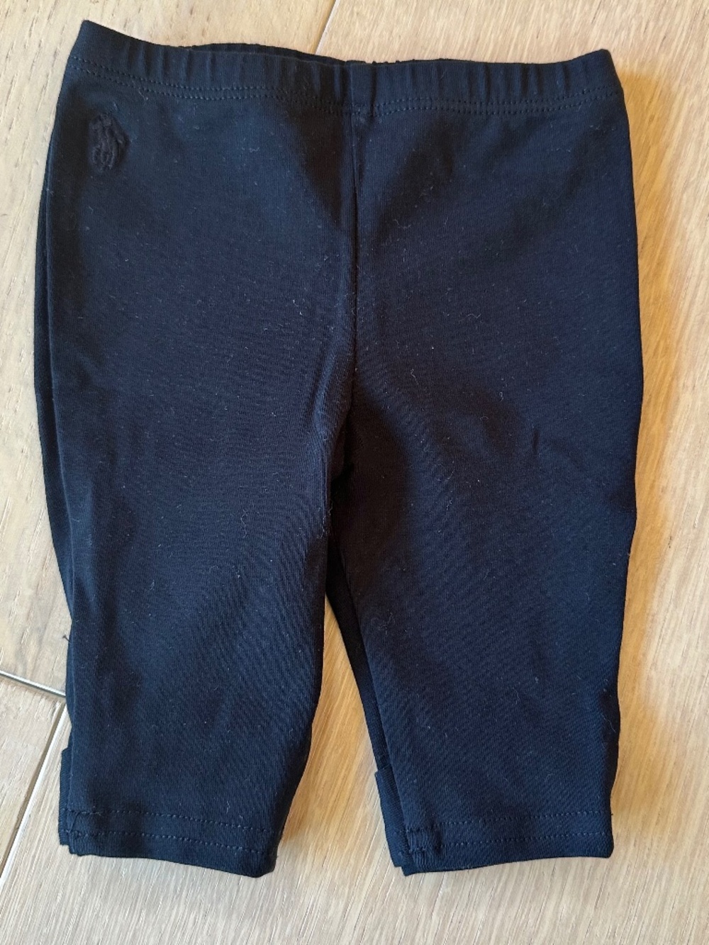 Ralph Lauren Baby Girl Black Bow Leggings 3M